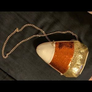 betsey johnson candy corn purse